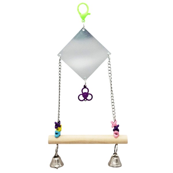 MIZOO ΠΑΙΧΝΙΔΙ ΚΟΥΝΙΑ ΜΕ ΚΑΘΡΕΦΤΗ & ΚΟΥΔΟΥΝΑΚΙΑ ΓΙΑ ΠΑΠΑΓΑΛΑΚΙ 15X28CM